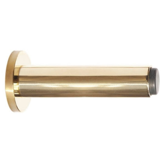 Skodsborg door stop 70 mm, unlacquered polished brass • KYNER & Co