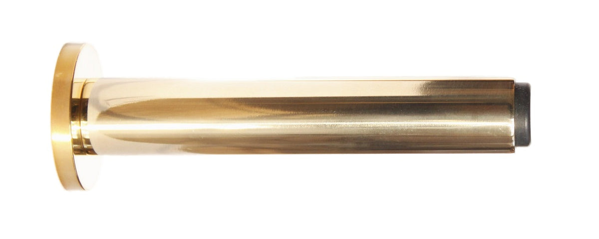 Skodsborg door stop 93 mm, unlacquered polished brass • KYNER & Co