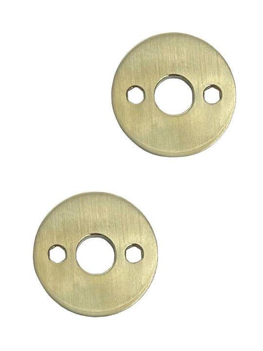Rex roses, unlacquered brushed brass • KYNER & Co