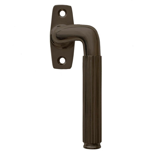 Rex window handle, burnished brass • KYNER & Co