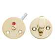 AW Plan bathroom turn and release, unlacquered polished brass • KYNER & Co
