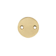 1976 interior blank escutcheon, unlacquered polished brass • KYNER & Co