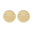 1975 blank escutcheon set, unlacquered polished brass • KYNER & Co