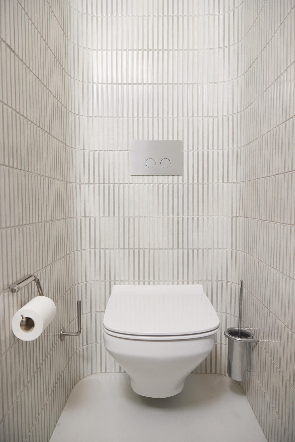 Toiletbørsteholder, børstet rustfrit stål • d line - Copenhagenhomedesign