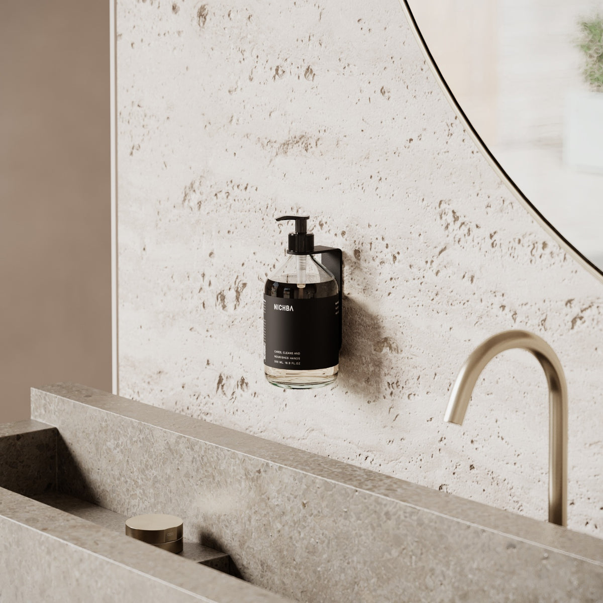 Sæbeholder, sort • NICHBA - Copenhagenhomedesign