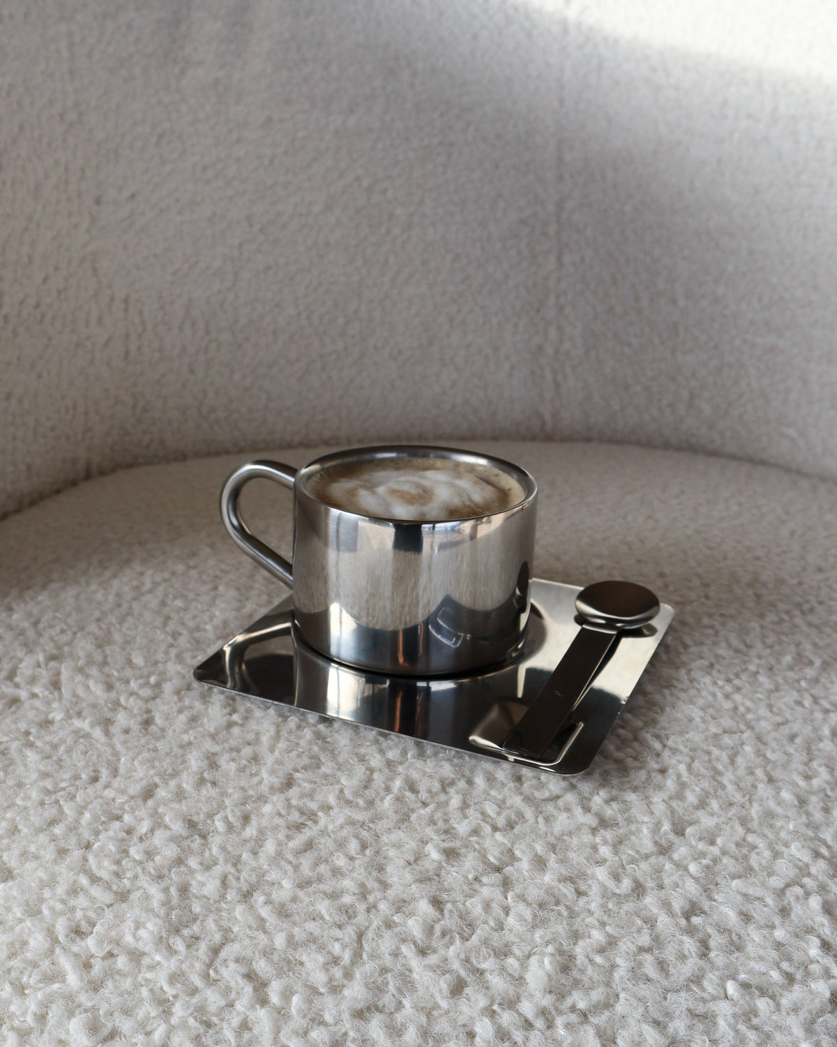 Kaffesæt Cappuccino TRIO rustfrit stål • NICHBA - Copenhagenhomedesign