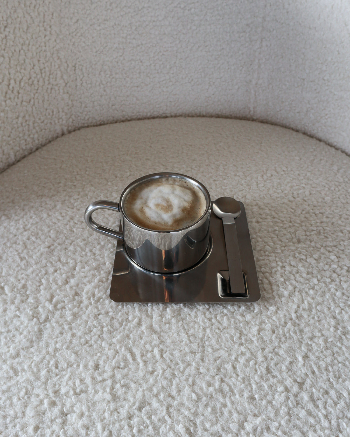Kaffesæt Cappuccino TRIO rustfrit stål • NICHBA - Copenhagenhomedesign