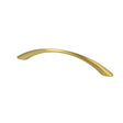 Aalborg curved kitchen handle, brushed brass look