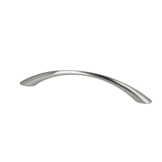 Aalborg • Curved kitchen handle, stainless steel look