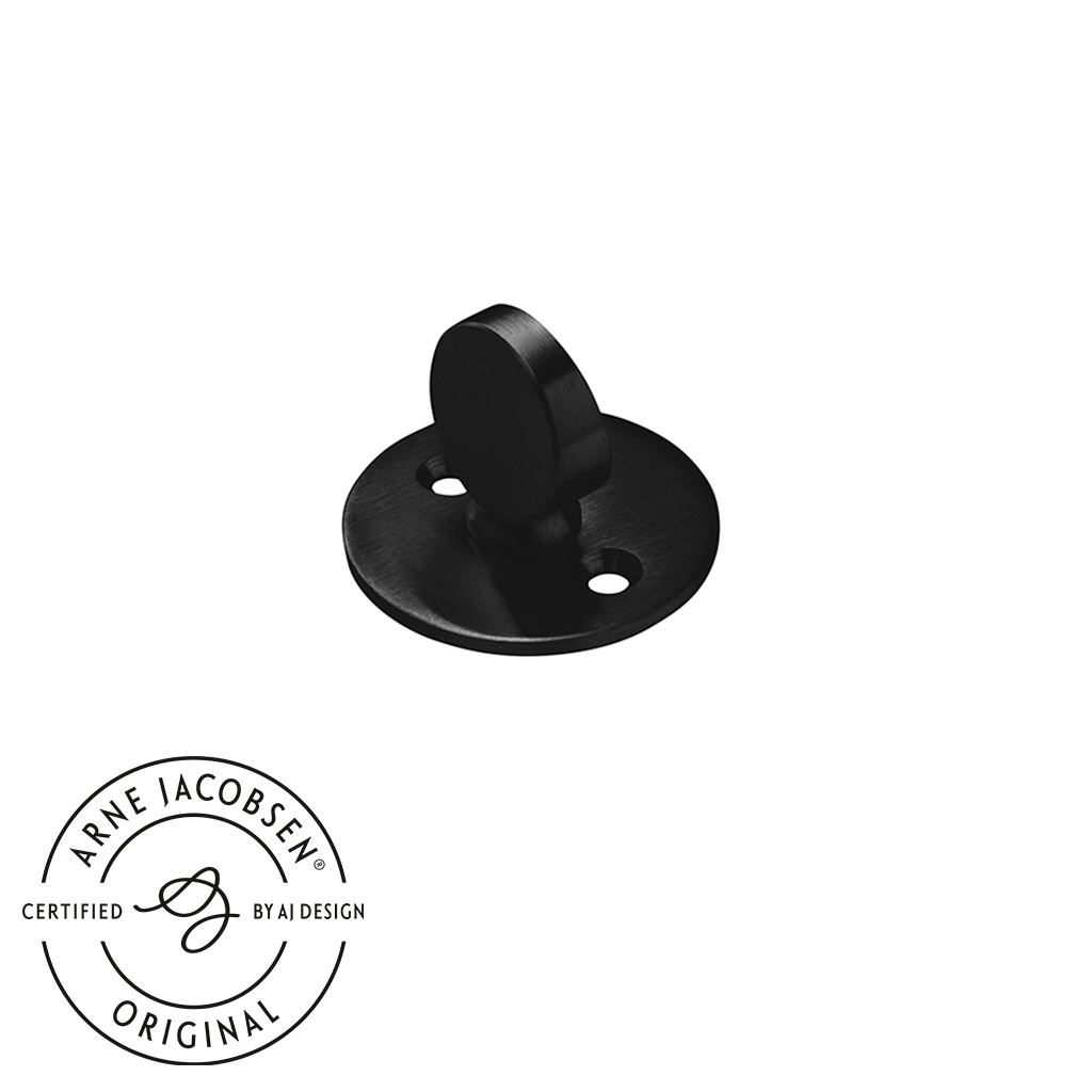 Arne Jacobsen vrider til hoveddør, mat sort (RAL 9005), c/c 30 mm. ASSA  • d line - Copenhagenhomedesign