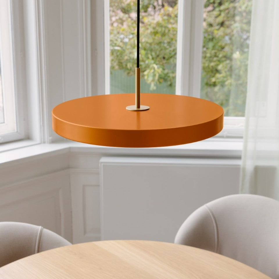Asteria Plus pendel, orange og messing • UMAGE - Copenhagenhomedesign