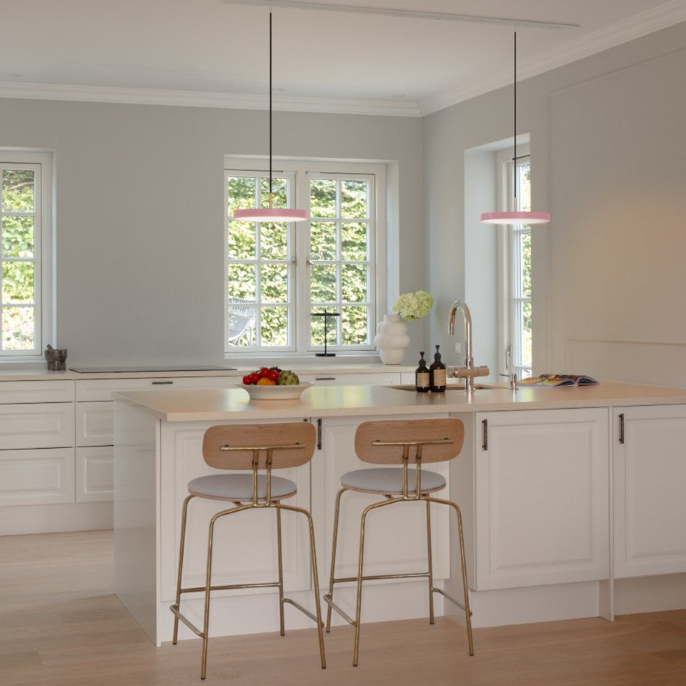 Asteria Plus pendel, rose og messing • UMAGE - Copenhagenhomedesign