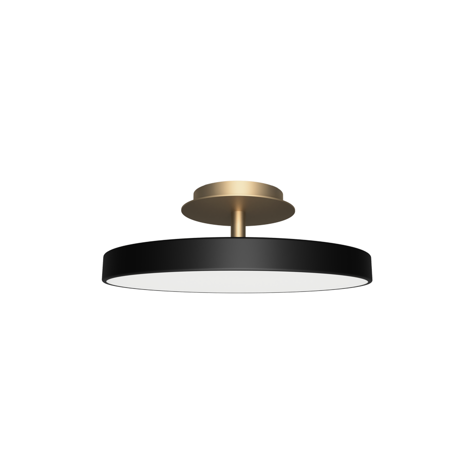 Asteria Up Plus loftlampe, sort og messing • UMAGE - Copenhagenhomedesign