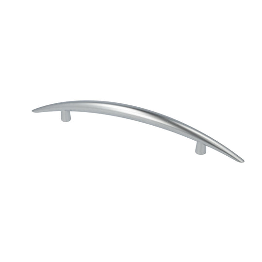 Aulum curved kitchen handle, matt chrome