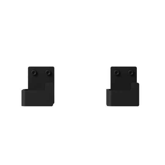 Bathroom hook, black (2 pcs.) • NICHBA