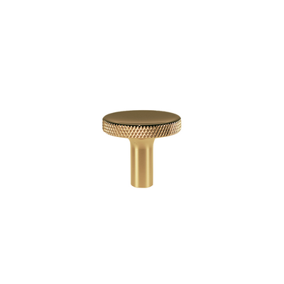 Søllerød diamond-cut cabinet knob, lacquered polished brass – Ø 28 mm • Chr. Jørgensen