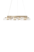 Blossi 6 chandelier, nordic gold / clear • NUURA