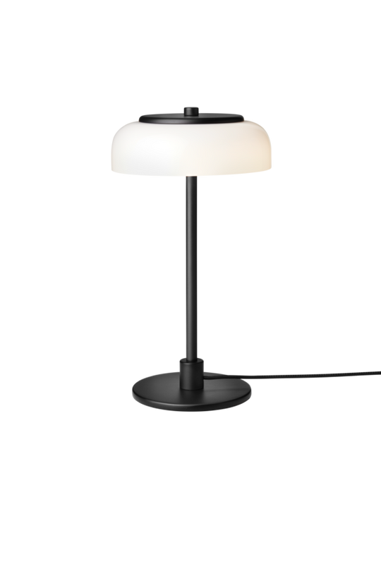 Blossi Table Small table lamp, black / opal • NUURA