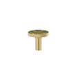 Søllerød diamond-cut cabinet knob, lacquered brushed brass – Ø 28 mm • Chr. Jørgensen