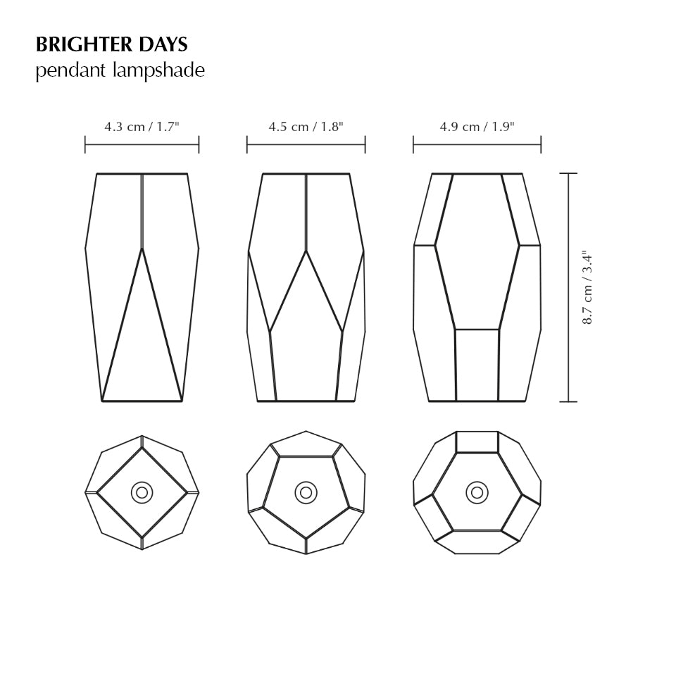 Brighter Days Quadra Cluster 3 pendel med roset • UMAGE - Copenhagenhomedesign