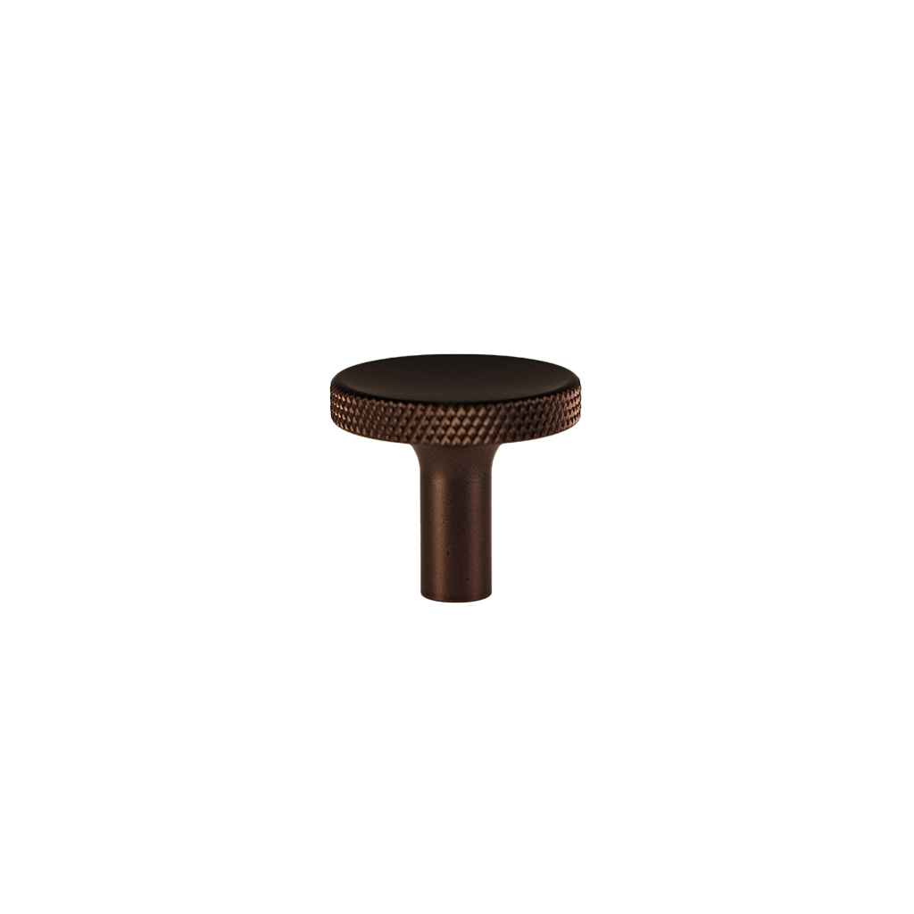 Møbelknop med diamond cut i bronze / bruneret messing - Søllerød • Chr. Jørgensen - Copenhagenhomedesign