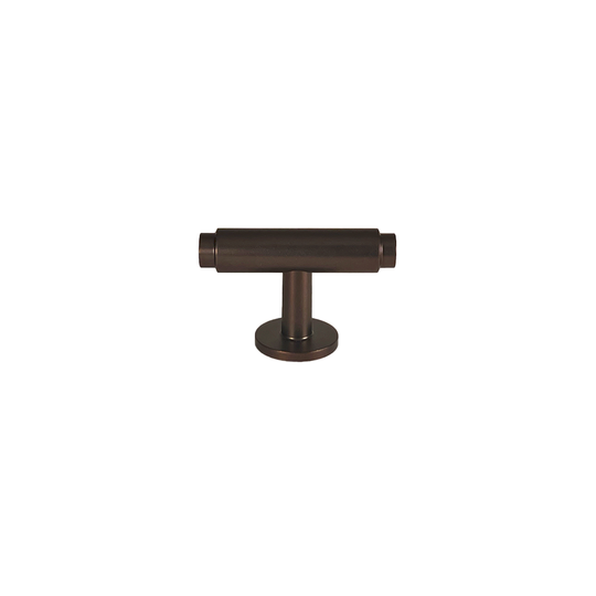Hasseris T-bar cabinet knob, browned brass look