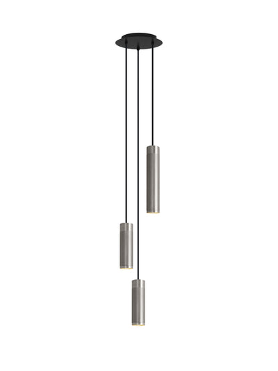 Patrone Cluster 3 pendant light, stainless steel look • Thorup Copenhagen