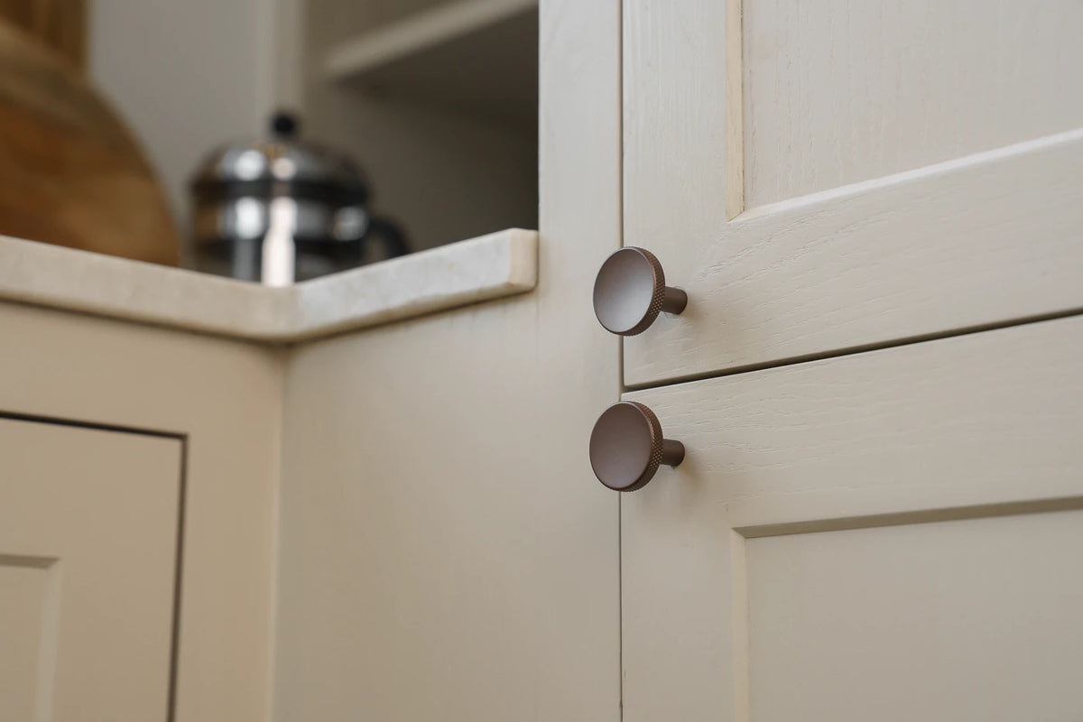 Søllerød cabinet knob, bronze / browned brass, Ø28 mm • Chr. Jørgensen