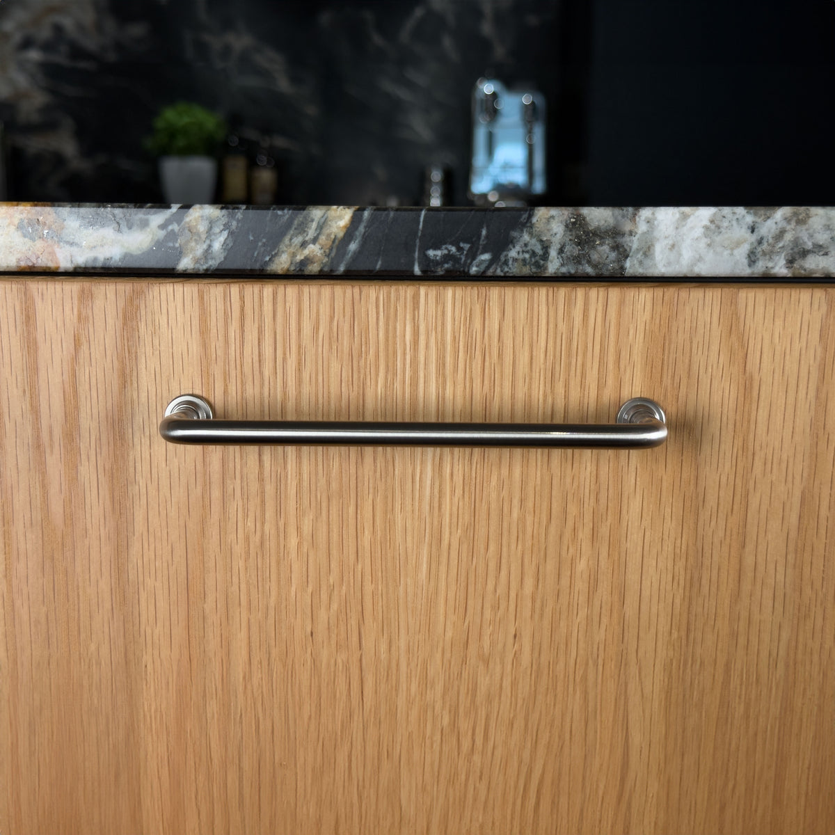 Frederiksberg cabinet handle in lacquered stainless steel look • Chr. Jørgensen