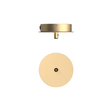 Ceiling Plate 1 ceiling rose, brass look • NUURA