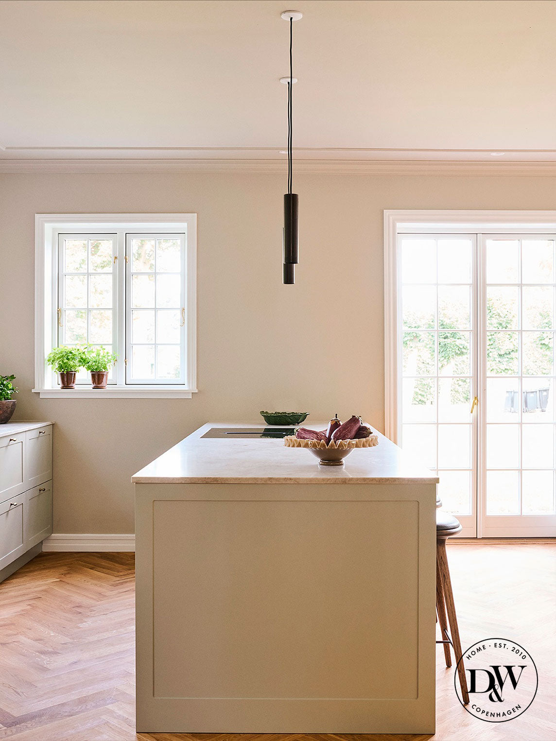 Møbelknop i børstet messing med lak - Nyholm • Chr. Jørgensen - Copenhagenhomedesign