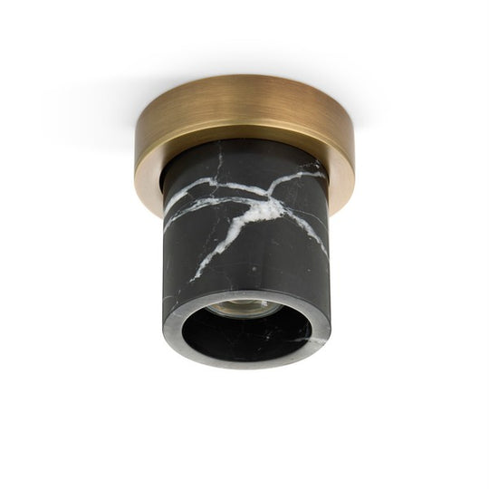 Miss Marble spotlight, burnished brass and ash • Design by Us