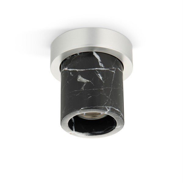 Miss Marble spotlight, stainless steel look and ash • Design by Us