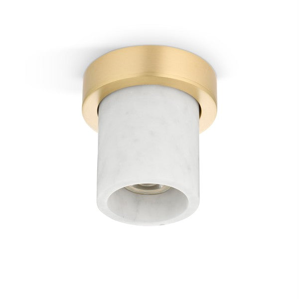 Miss Marble spotlight, brass and white Carrara • Design by Us