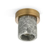 Miss Marble spotlight, burnished brass and grey • Design by Us