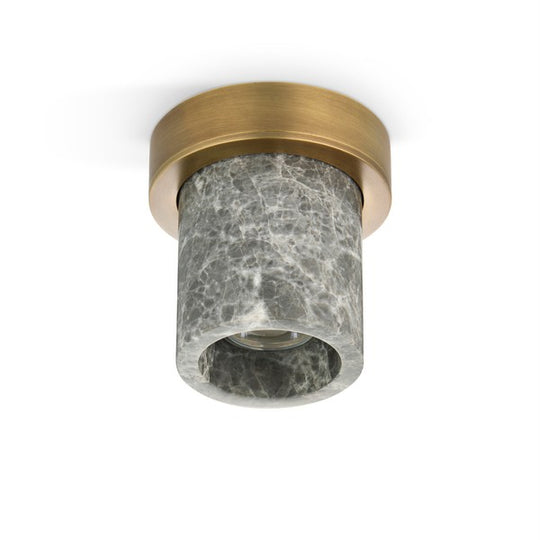 Miss Marble spotlight, burnished brass and grey • Design by Us