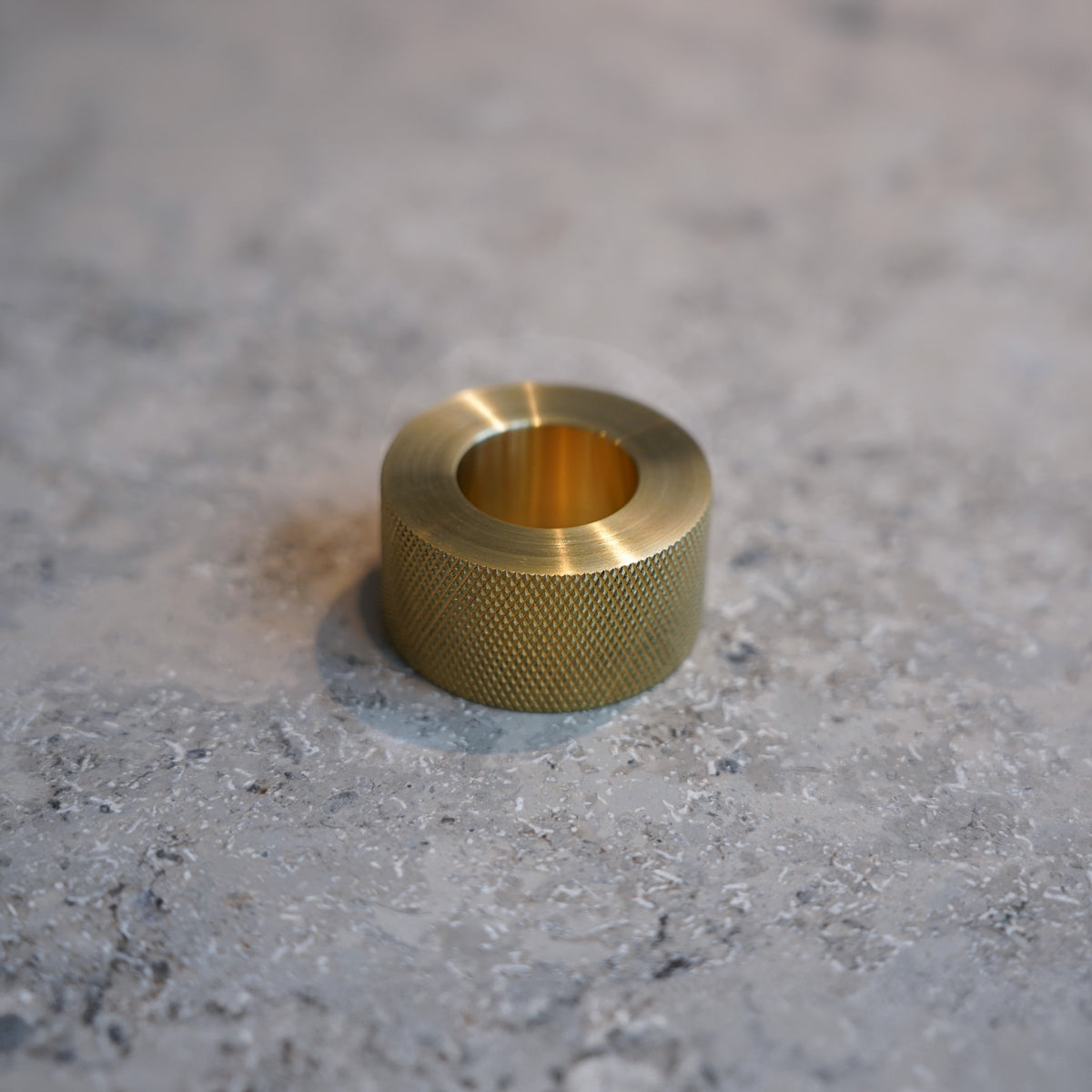 Kastellet diamond-cut cabinet handle in unlacquered brass • Chr. Jørgensen