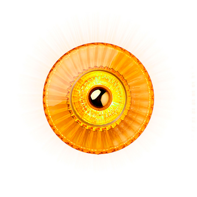New Wave Optic Wall wall light, amber • Design by Us