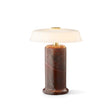 TRIP No. 2 portable table lamp, burgundy/opal glossy • Design by Us
