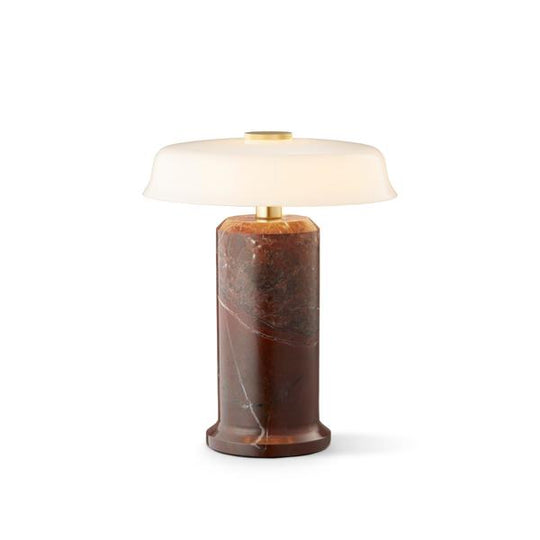 TRIP No. 2 portable table lamp, burgundy/opal glossy • Design by Us