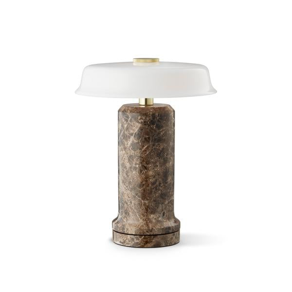 TRIP No. 2 portable bordlampe, dark emperador/opal glossy • Design by Us - Copenhagenhomedesign