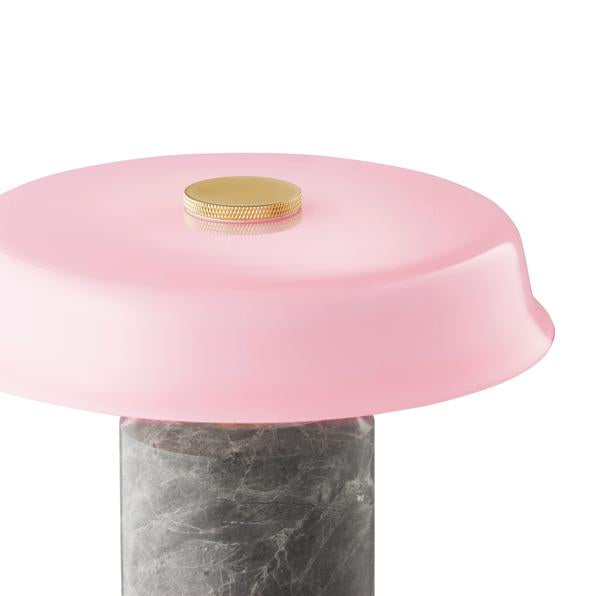 TRIP No. 2 portable bordlampe, silver/rose• Design by Us - Copenhagenhomedesign