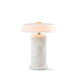 TRIP No. 2 portable table lamp, white Carrara/opal glossy • Design by Us