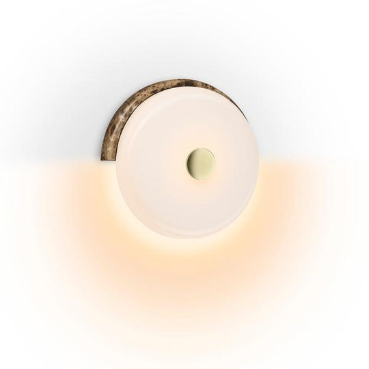 TRIP Wall wall light, dark emperador/opal glossy • Design by Us