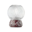Twist of Marble tealight holder, bordeaux/clear • Design by Us