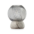 Twist of Marble tealight holder, silver/smoke • Design by Us