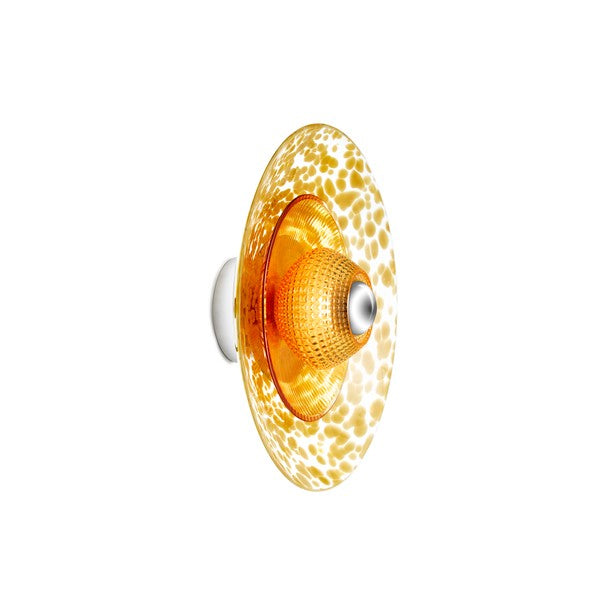 Disco Rama wall light, amber • Design by Us