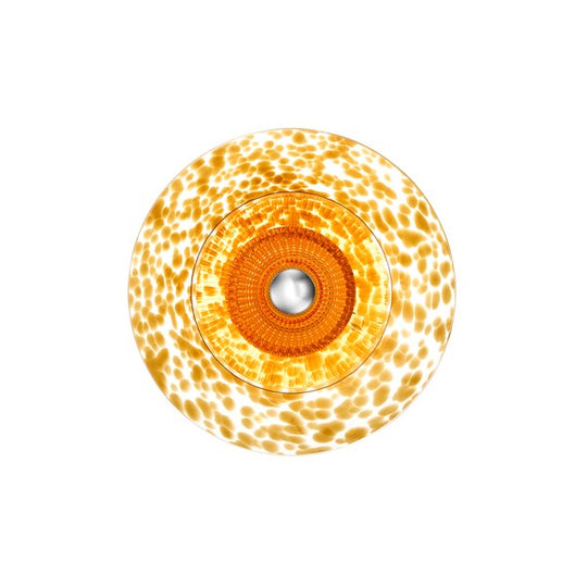 Disco Rama wall light, amber • Design by Us