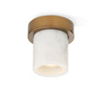 Miss Marble spotlight, burnished brass and white Carrara • Design by Us