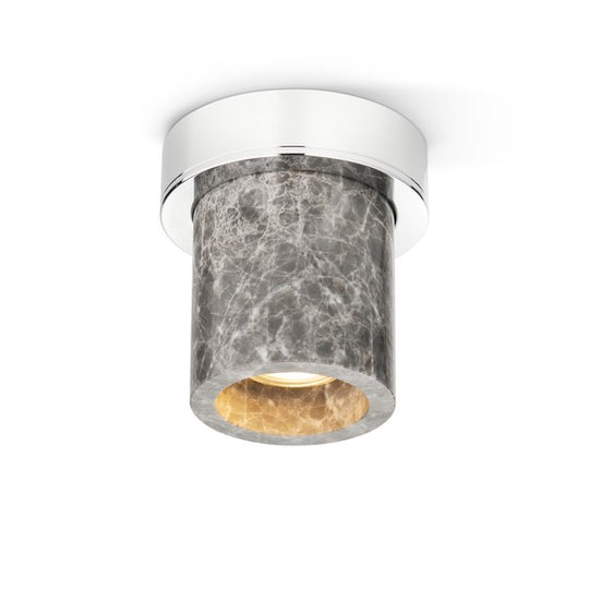 Miss Marble spotlight, chrome and grey • Design by Us
